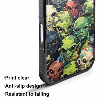iPhone 17 Air Case — Aliens Camo Aliens Pattern Hundreds Alien, Custom Art Phone Cover