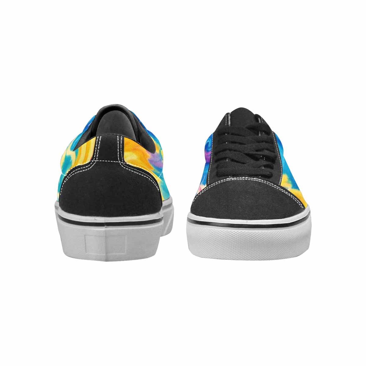 MEN'S Tie Dye Swirl Canvas Lace-Up Y2K Custom Sneakers
