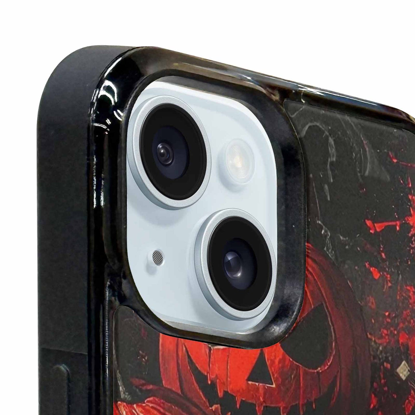 iPhone 15 Case — Bloody Pumpkin Face, Custom Phone Case