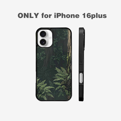 iPhone 16 Plus Case — Seamless Pattern Ancient Redwood Forest Giant, Unique Phone Case Design