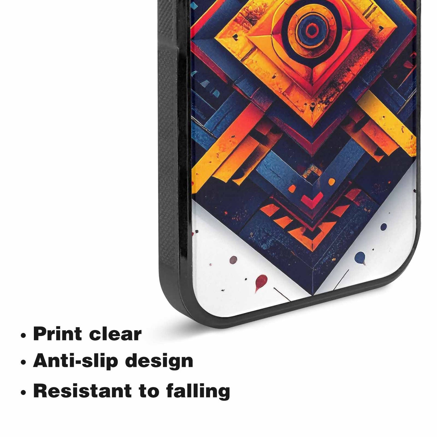 iPhone 15 Case — Urban Tribal Tessellation, Custom Made Phone Cover
