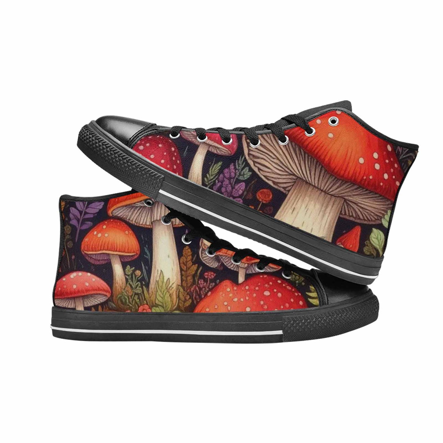 WOMEN'S Mushroom High Top Canvas Cottagecore Shoes