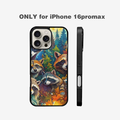 iPhone 16 Pro Max Case — Raccoon Bandit Raccoon Bandit Pattern Hundreds, Unique Phone Case Design
