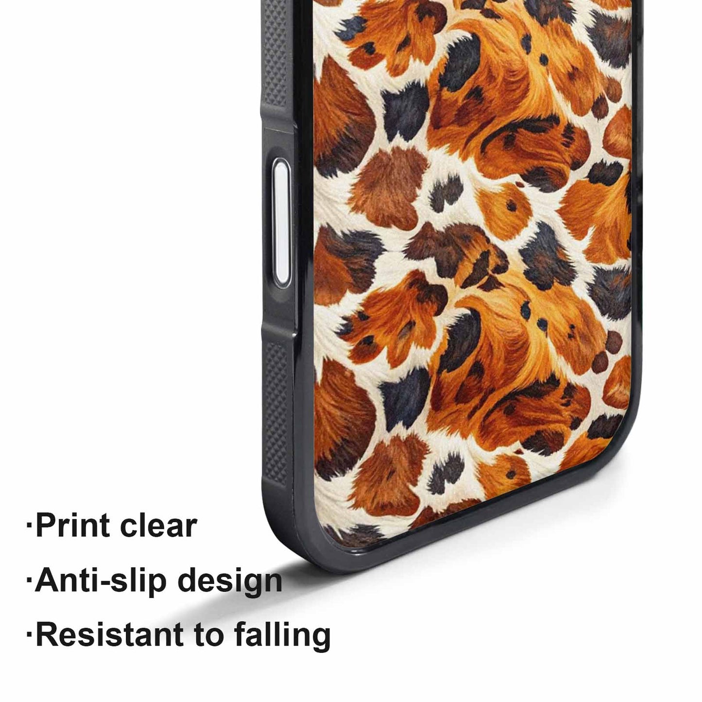 iPhone 17 Pro Max Case — Small Cow Animal Print Animal Print, Customized Protective Case