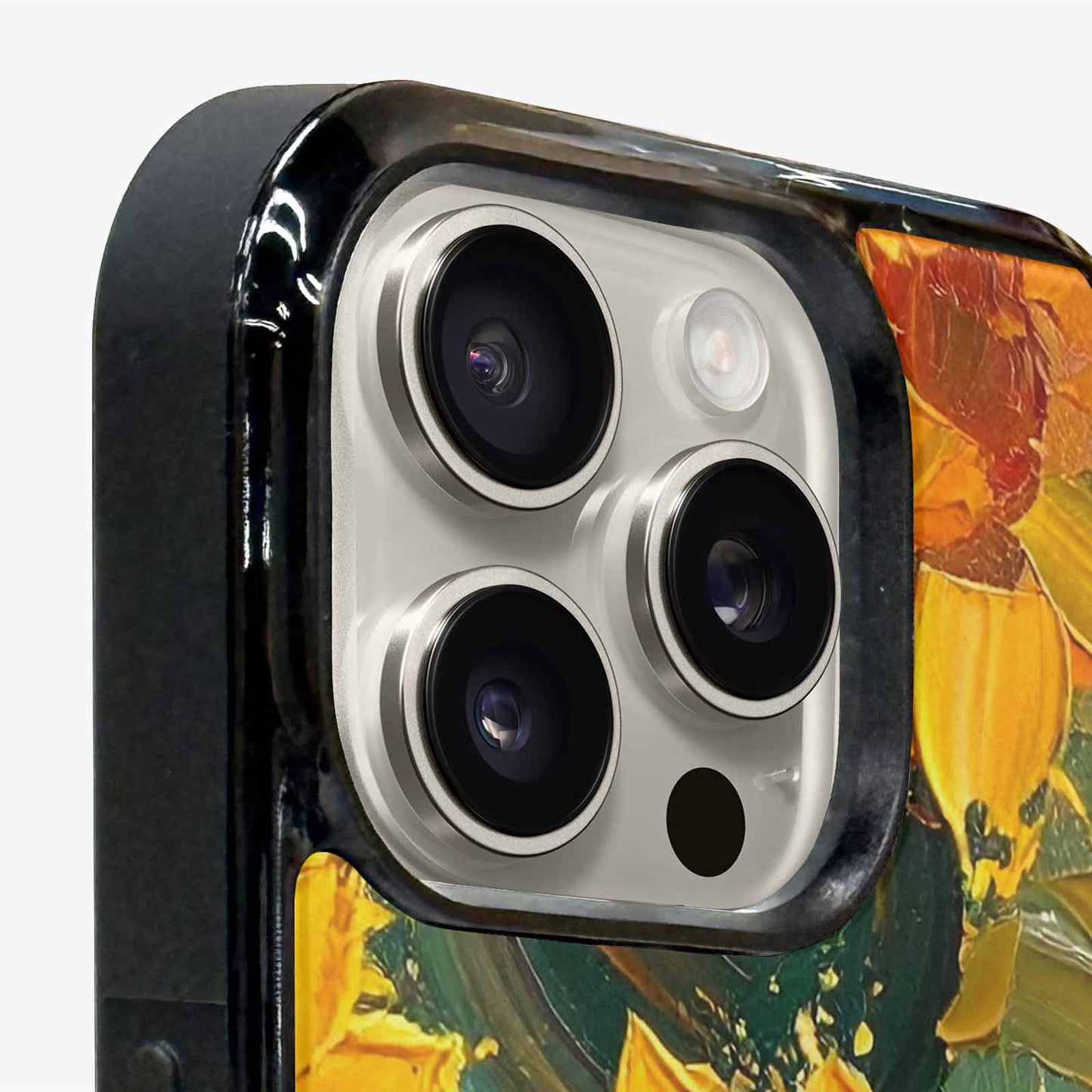 iPhone 16 Pro Max Case — Impressionist Sunflower Brushstroke Pattern Hundreds Of, Personalized Phone Case
