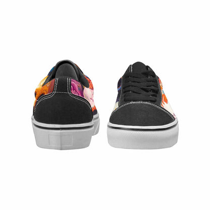 WOMEN'S Sugar Skulls Melting Sugar Lace-Up Canvas Vivid Sneakers