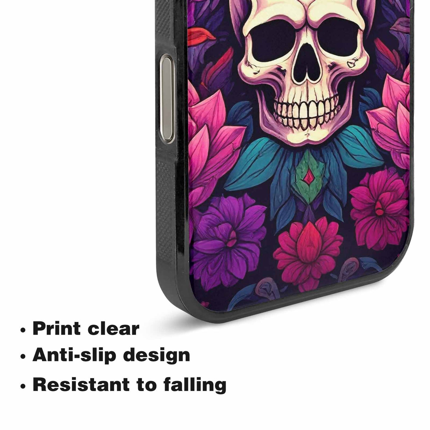 iPhone 16 Pro Case — Lotus Many Hundreds Of Skulls Art, Unique Phone Case Design