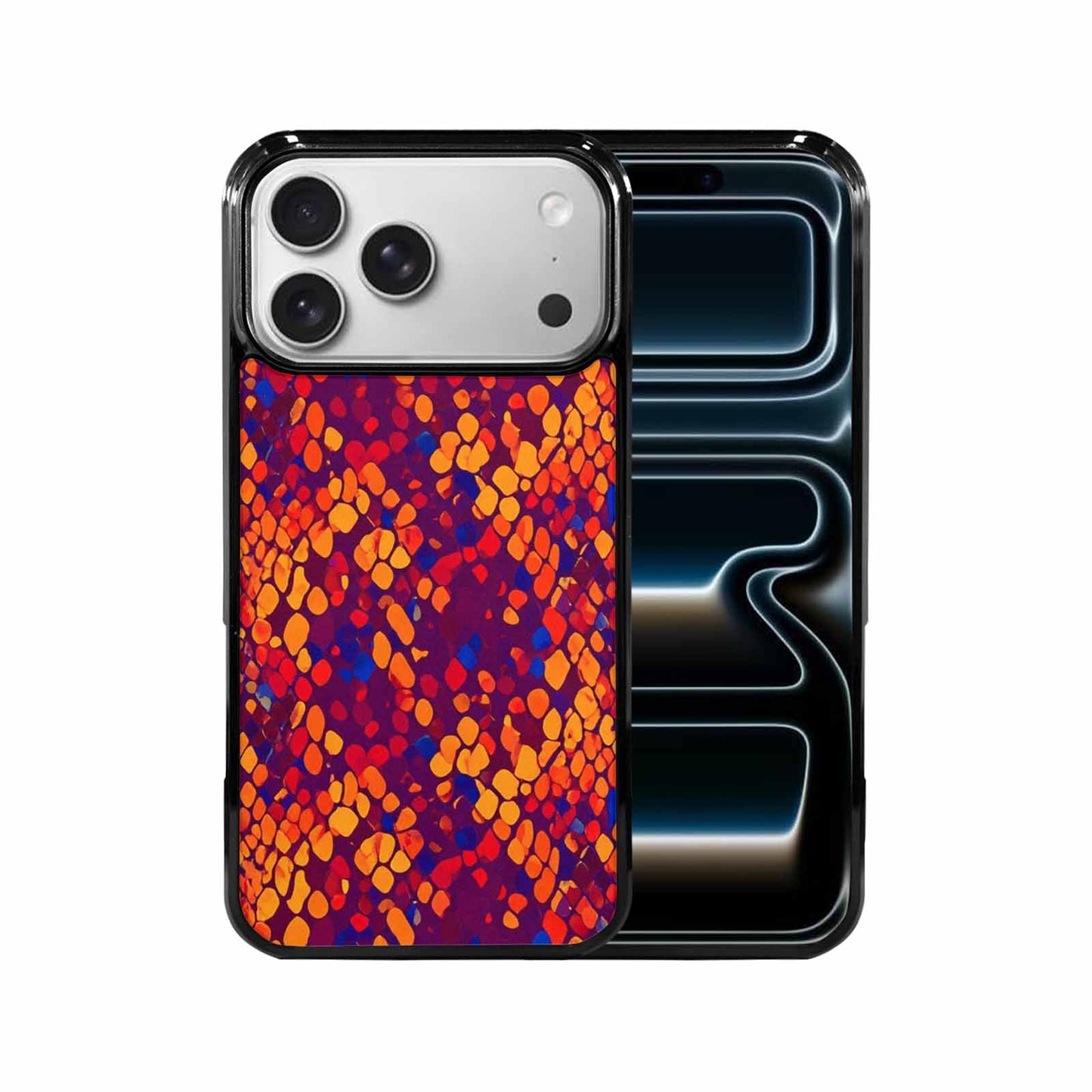 iPhone 17 Pro Max Case — Snake Print Dark Seamless Animal Print, Custom Art Phone Cover