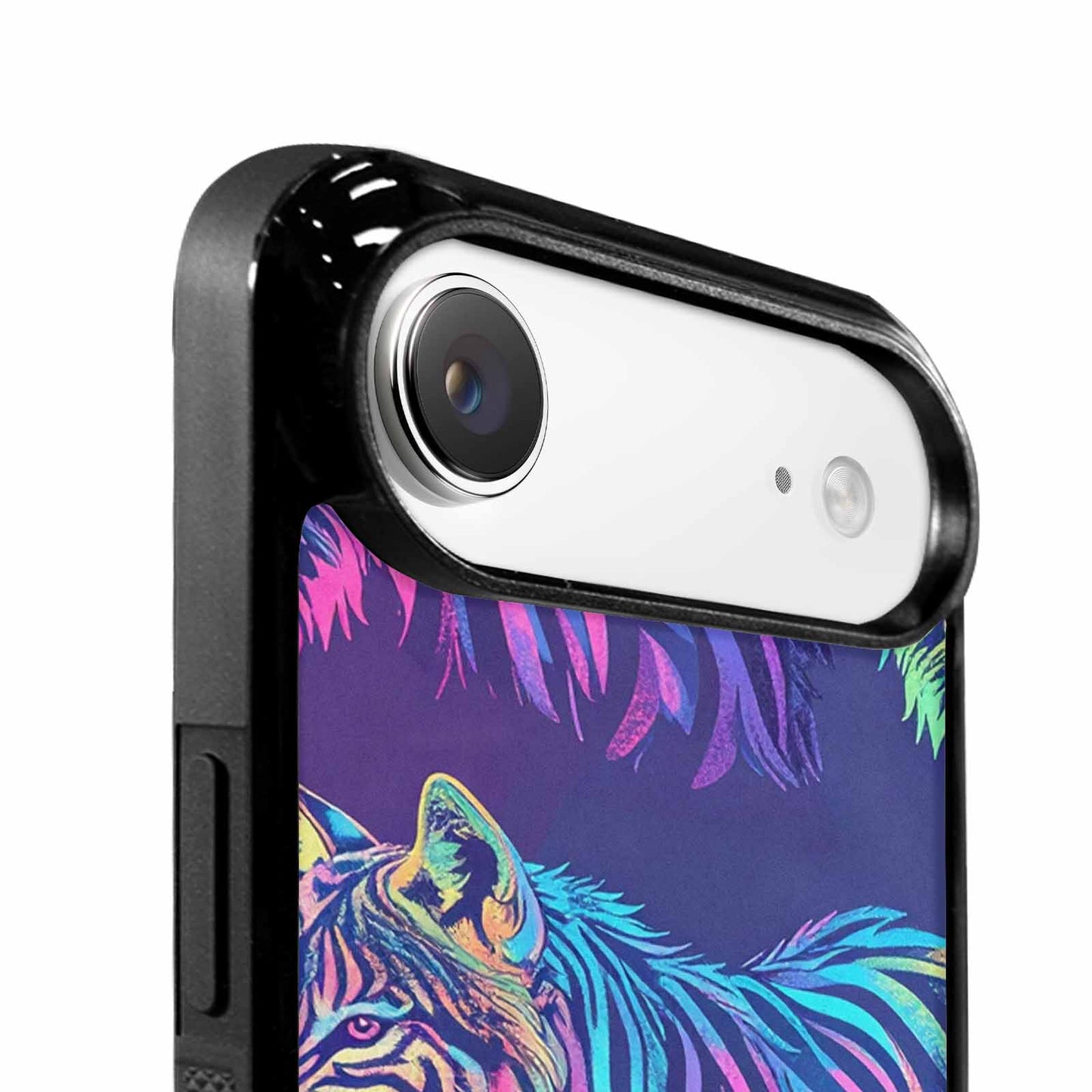 iPhone 17 Air Case — Neon Zebra Print Wolf Animal Print, Original Design Phone Case