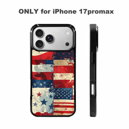 iPhone 17 Pro Max Case — Small American Flag Stars Galaxy Space, Custom Made Phone Cover