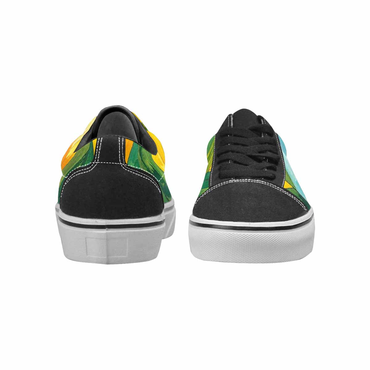 MEN'S Progress Pride Flag Canvas Lace-Up Grunge Sneakers