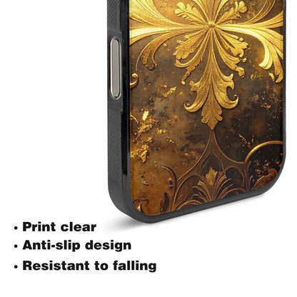 iPhone 16 Pro Case — Klimt Gold Leaf Artwork Pattern, Custom Printed Phone Case