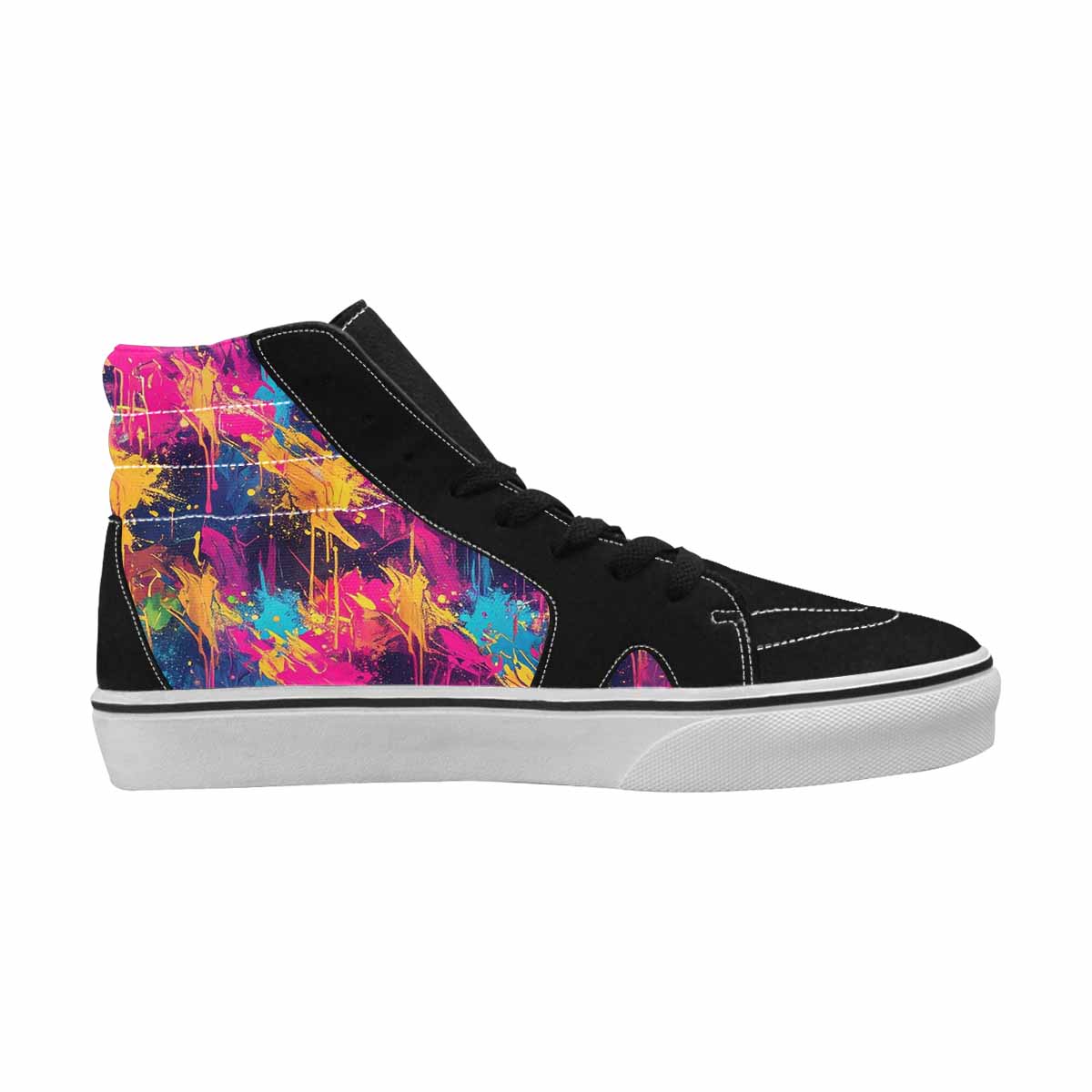 MEN'S Paint Splatter High Top Canvas Y2K Custom Sneakers