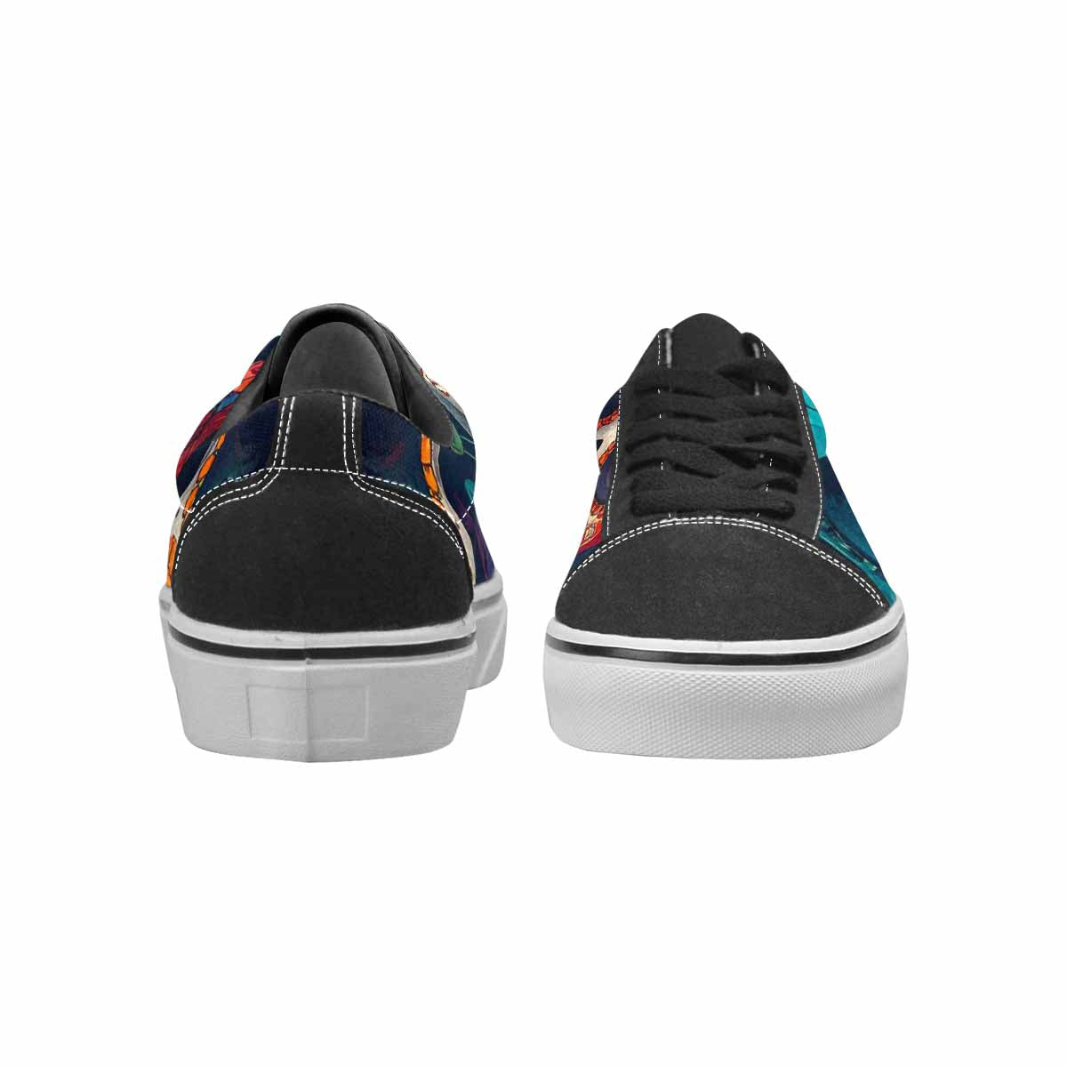 WOMEN'S Snake Skulls Print Alt Canvas Lace-Up Y2K Shoes