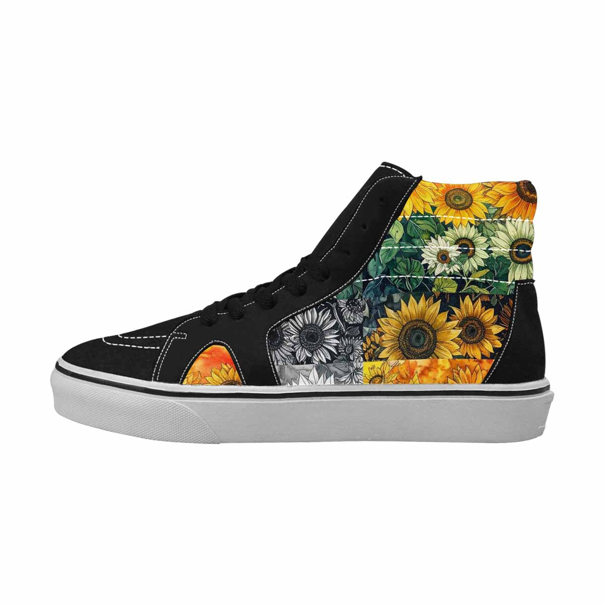 WOMEN'S Sunflower High Top Canvas Grunge Shoes