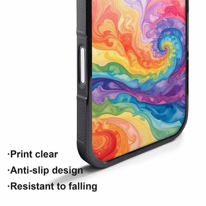 iPhone 17 Pro Case — Tie Dye Swirls Tie Dye Tie, Original Design Phone Case