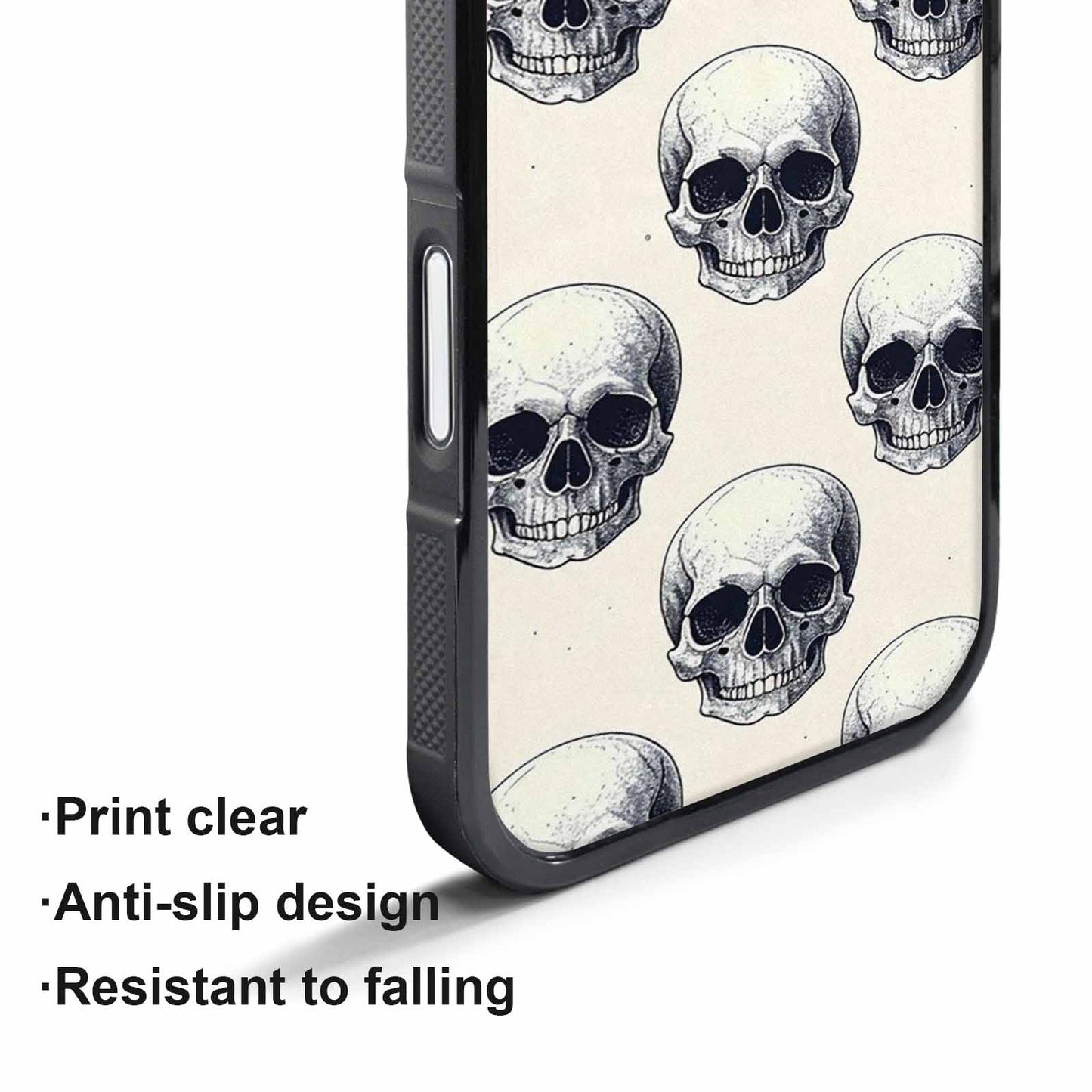 iPhone 17 Pro Case — Skull Dark Art Gothic Print Gothic, Unique Phone Case Design