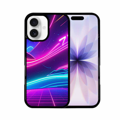 iPhone 17 Case — Neon Cartoon Art Pattern Retro Vintage, Custom Phone Case