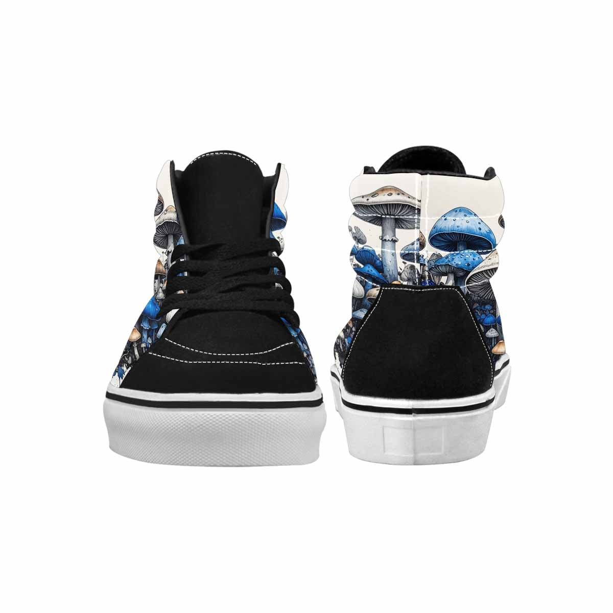 MEN'S Mushrooms (general) High Top Canvas Melting Art Sneakers