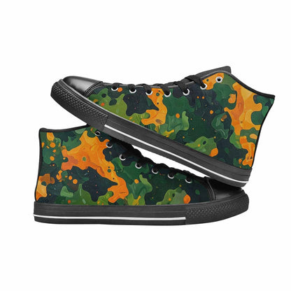 MEN'S Military Camouflage Blotch High Top Canvas Y2K Custom Sneakers