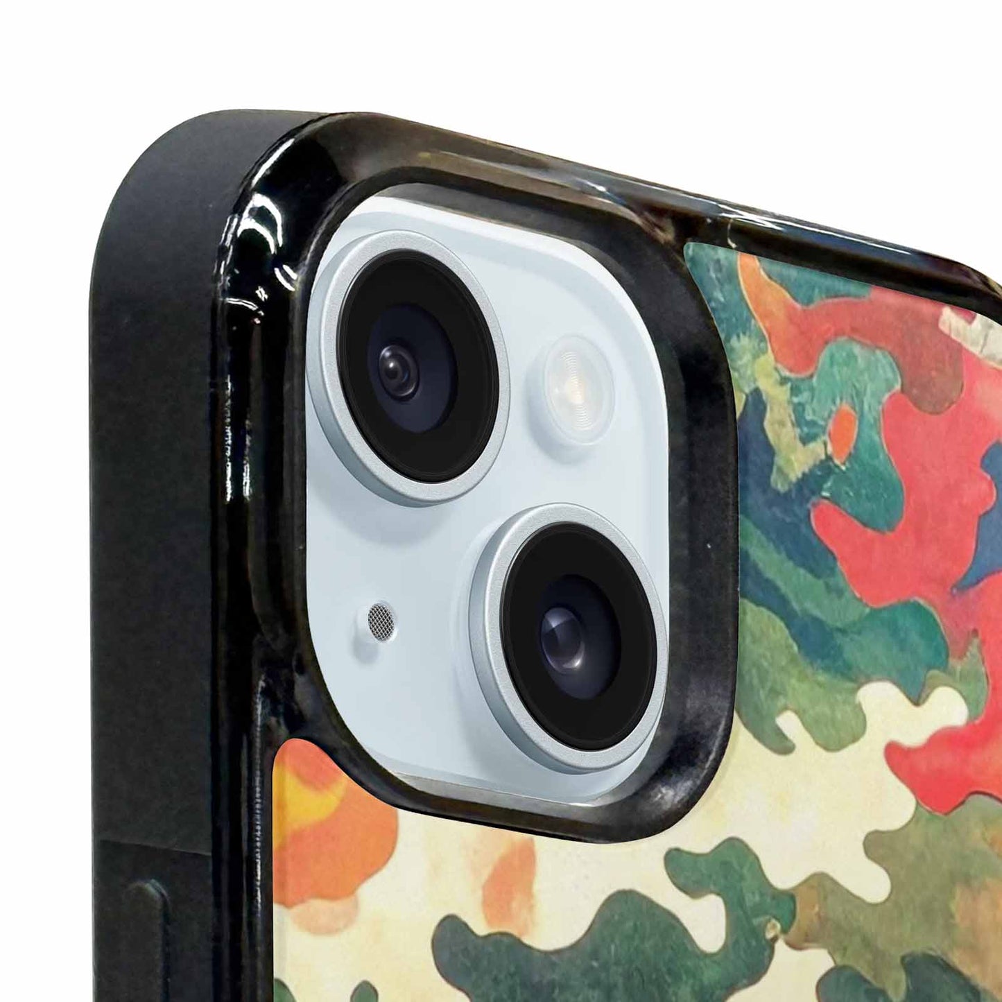 iPhone 15 Plus Case — Camo Patches Full Color Vibrant Camo, Custom Made Phone Cover