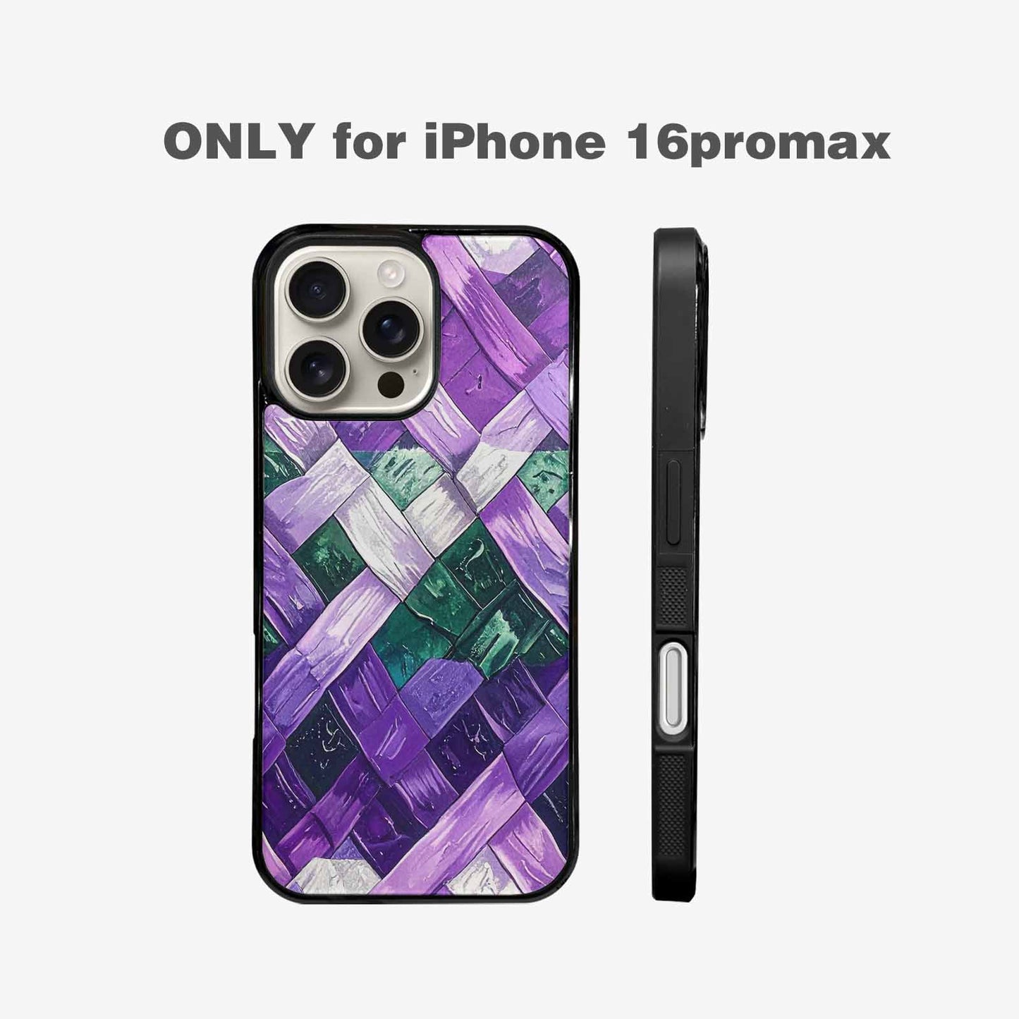 iPhone 16 Pro Max Case — Genderqueer Flag Color Theme Small Rainbow, Custom Art Phone Cover