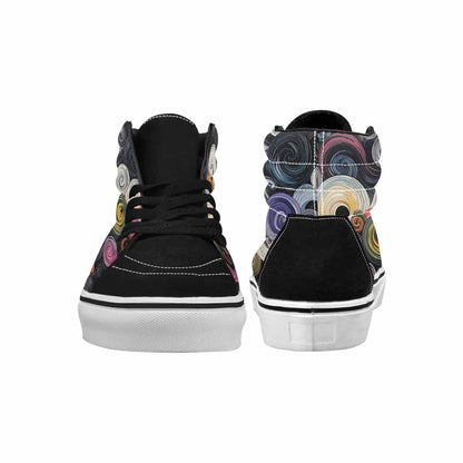 MEN'S Tie High Top Canvas Dark Academia Custom Sneakers