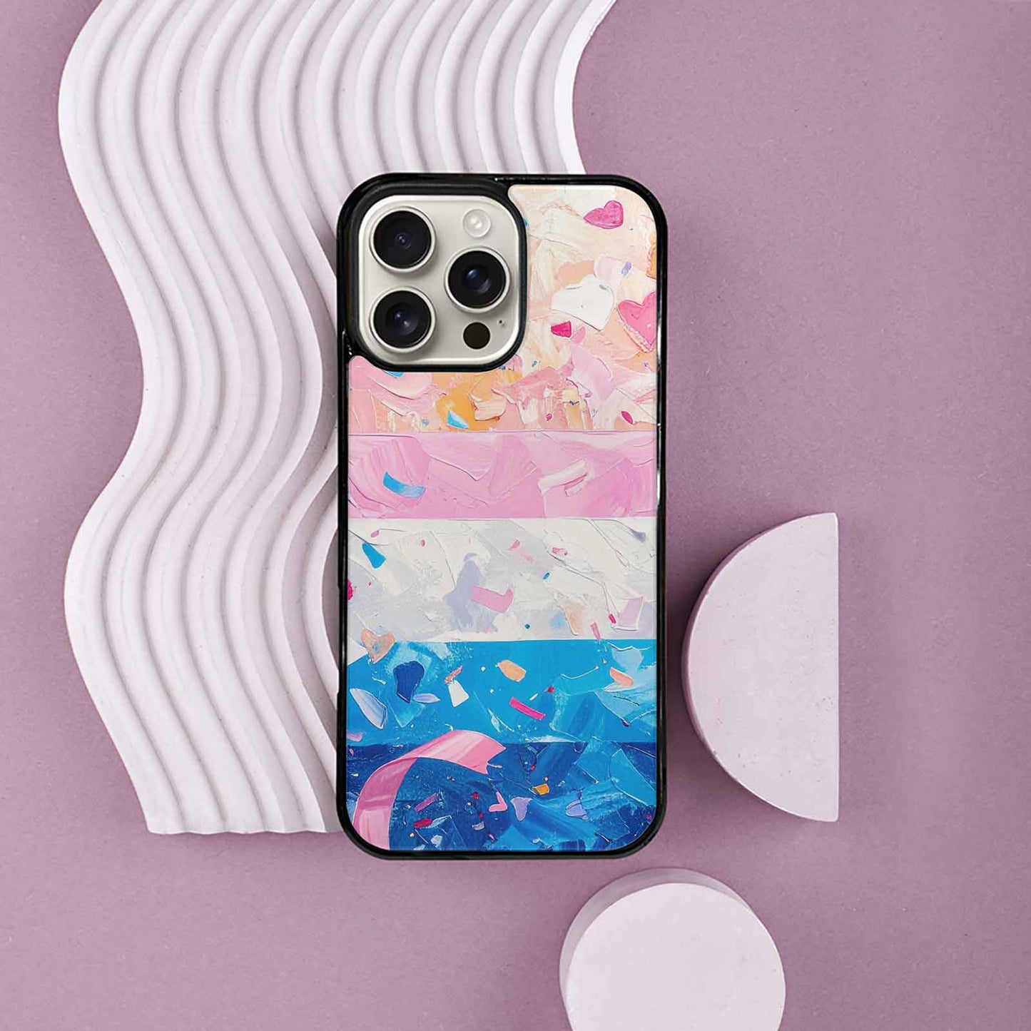 iPhone 16 Pro Max Case — Transgender Pride Flag Trans Pride Flag, Custom Designed Case Cover