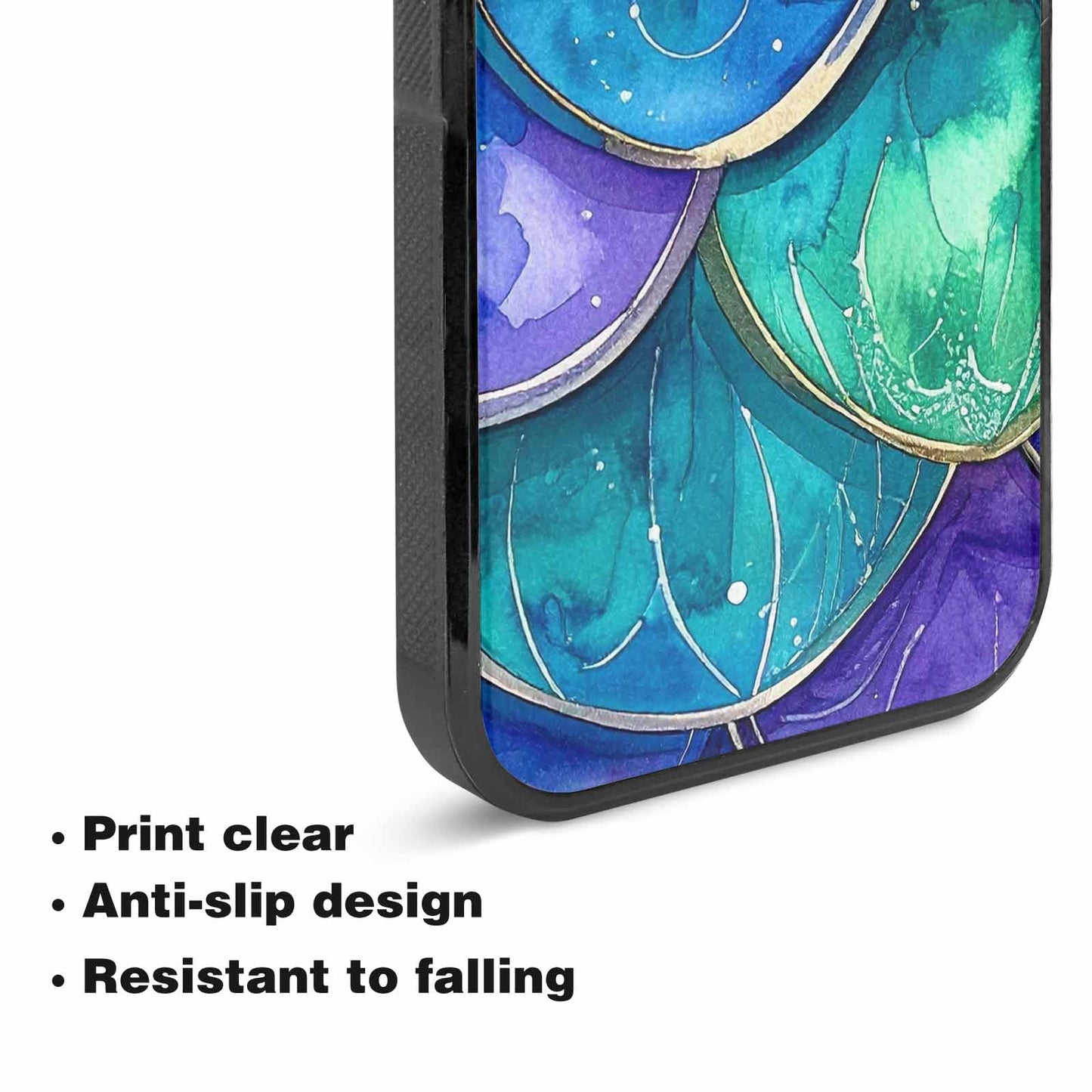 iPhone 15 Plus Case — Mermaid Scale Art Pattern, Original Design Phone Case