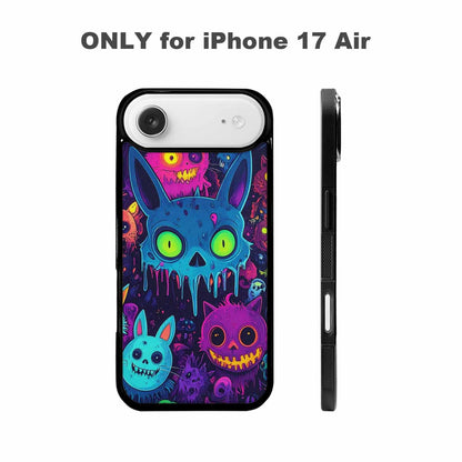 iPhone 17 Air Case — Mixed Toxic Glow Creature Pattern Cartoon, Custom Art Phone Cover