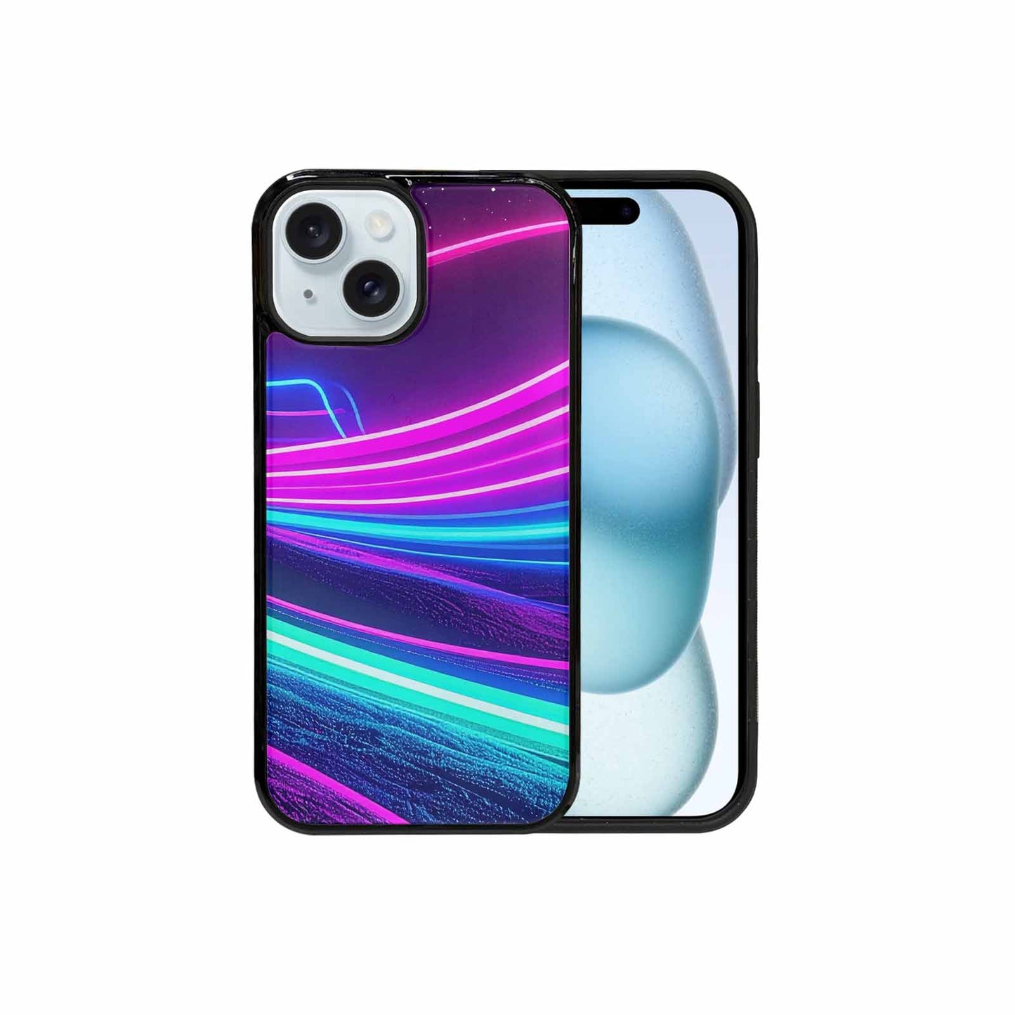 iPhone 15 Case — 80s Neon Cartoon Custom, Customized Protective Case