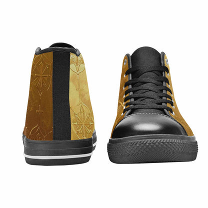 MEN'S Cross Faith Iconography High Top Canvas Surreal Custom Shoes