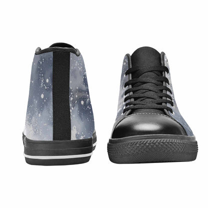 WOMEN'S Galaxy Art - High Top Canvas Grunge Shoes