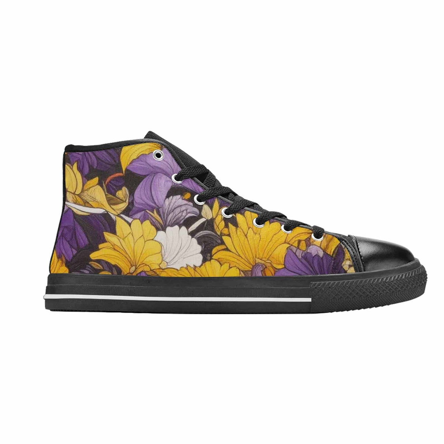 MEN'S Nonbinary Flag Color High Top Canvas Dreamcore Custom Shoes