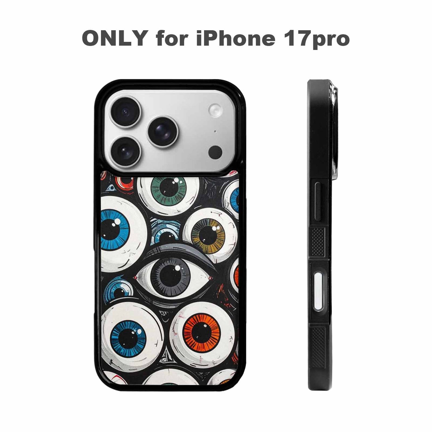 iPhone 17 Pro Case — Seamless Repeating Pattern Of Overlapping Cartoon, Unique Phone Case Design