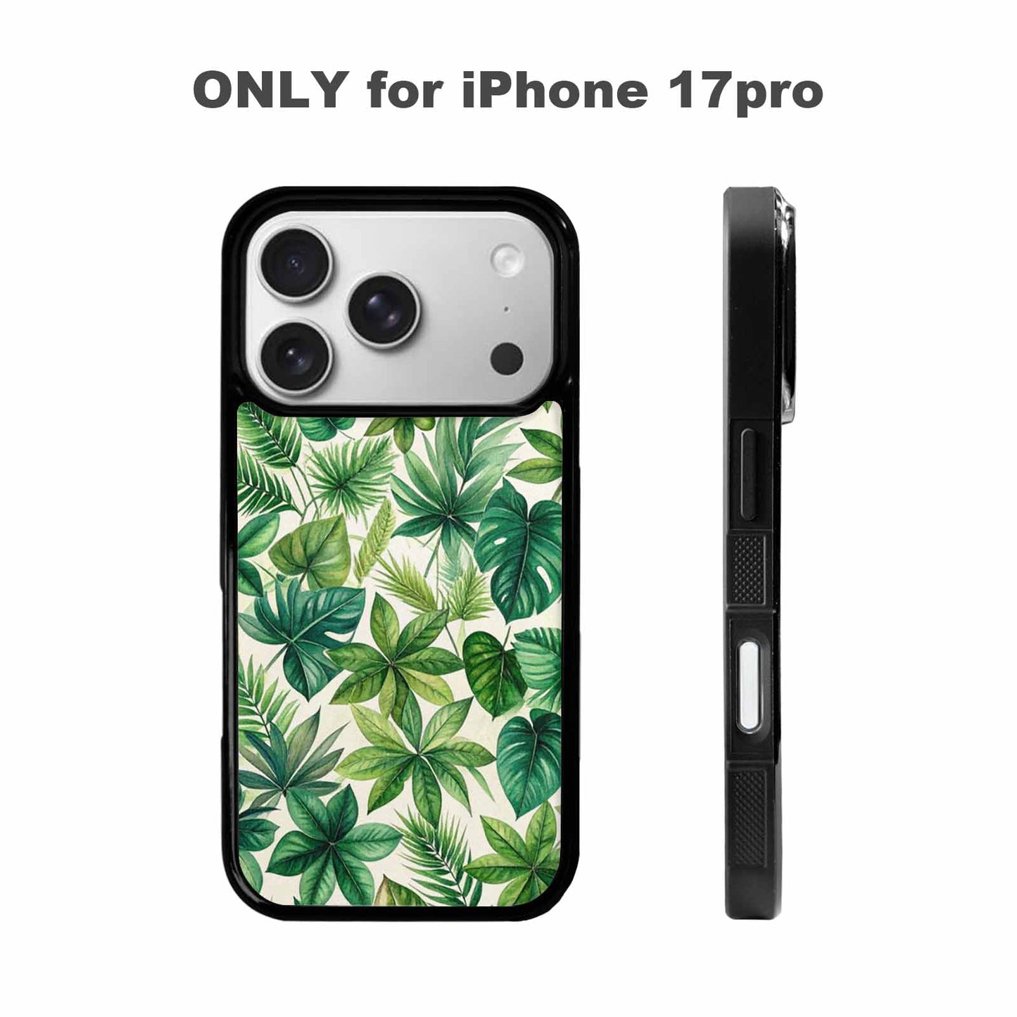 iPhone 17 Pro Case — Small Seven Point Palmate Leaf Floral, Custom Phone Case