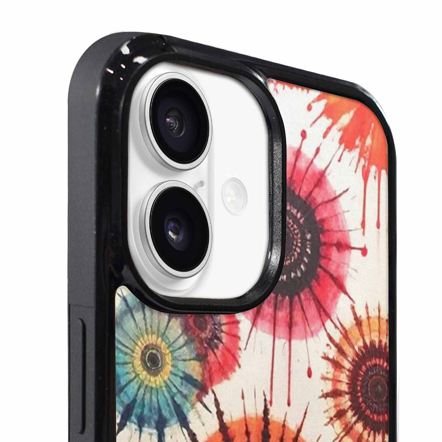 iPhone 17 Case — Tie Dye Swirls Black Tie Dye, Custom Made Phone Cover