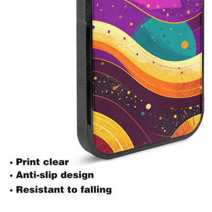 iPhone 15 Case — 1970s Disco Art Pattern, Personalized Phone Case