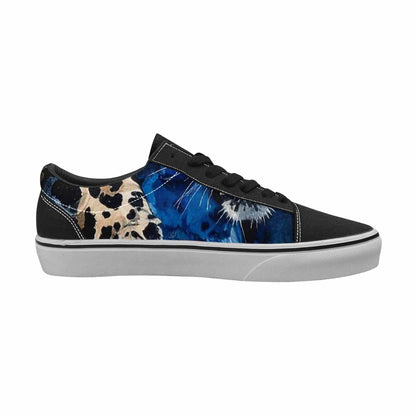 WOMEN'S Animal Print Lace-Up Canvas Wallpaper Art Sneakers