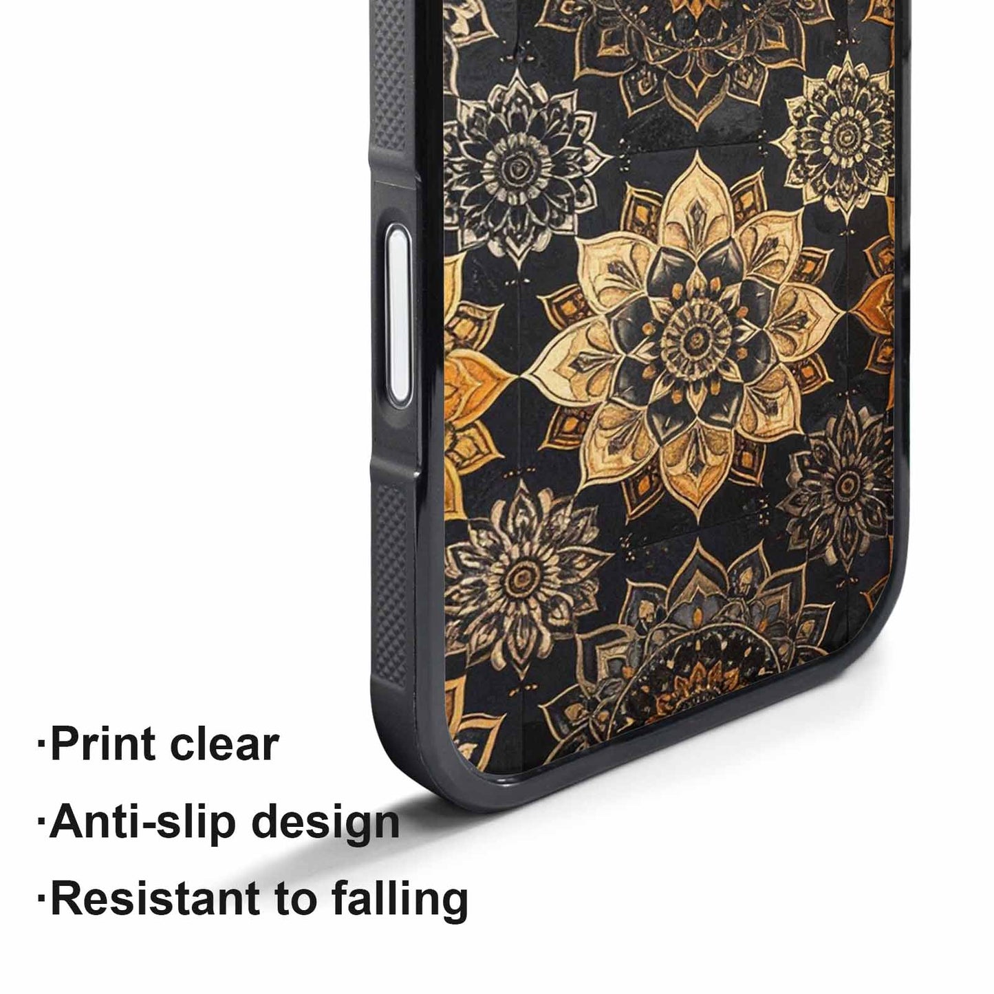 iPhone 17 Pro Case — Small Mandala Pattern Randomly Varying Floral, Custom Designed Case Cover