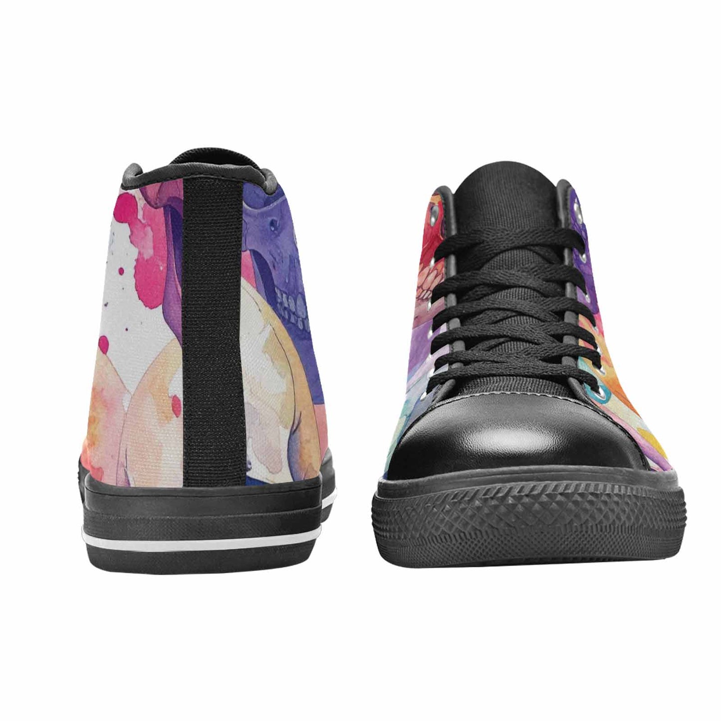 MEN'S Kulls - Watercolor High Top Canvas Cottagecore Custom Shoes