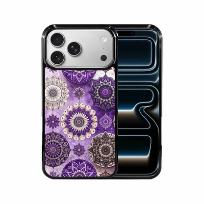 iPhone 17 Pro Max Case — Small Mandala Pattern, Randomly Floral, Custom Printed Phone Case