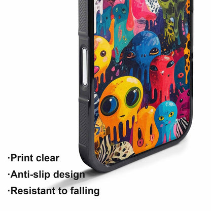 iPhone 17 Air Case — Melting Aliens Pattern Hundreds Of Alien, Custom Art Phone Cover
