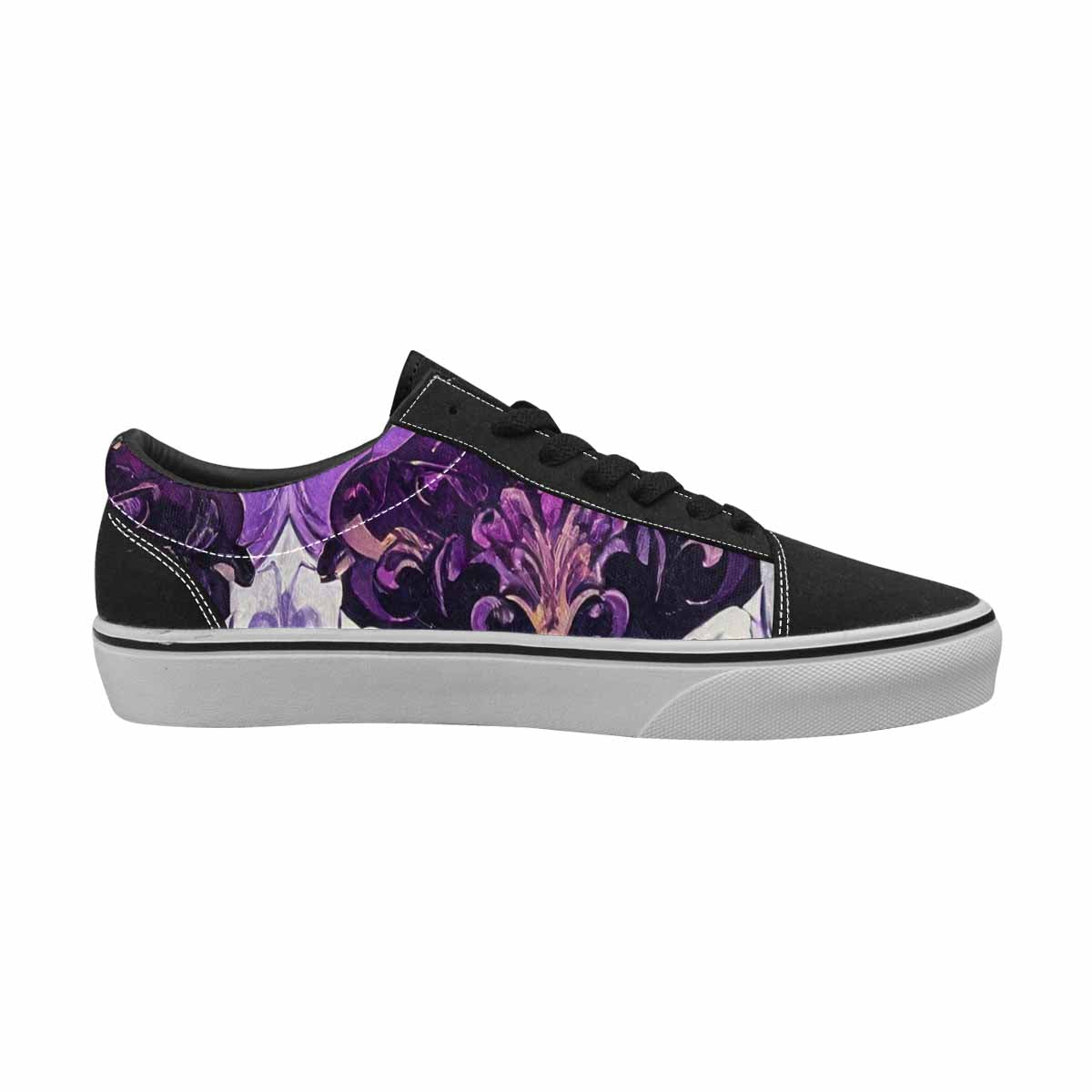 WOMEN'S Nonbinary Flag Color Canvas Lace-Up Grunge Sneakers