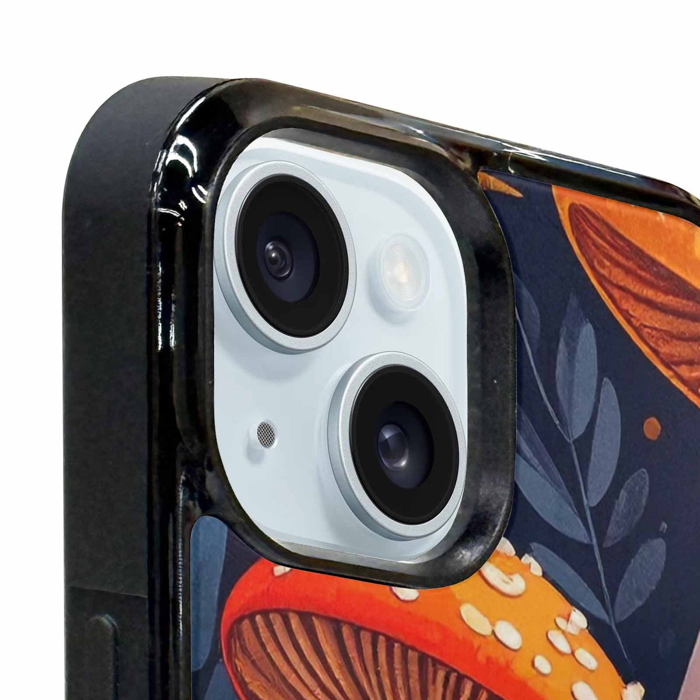 iPhone 15 Plus Case — Bold Autumn Mushroom Bold Autumn Mushroom, Custom Designed Case Cover