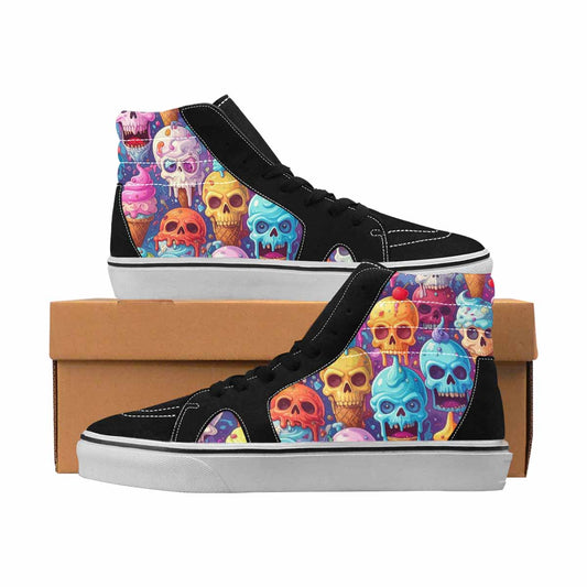 MEN'S Skulls High Top Canvas Boutique Aesthetic Custom Canvas Shoes