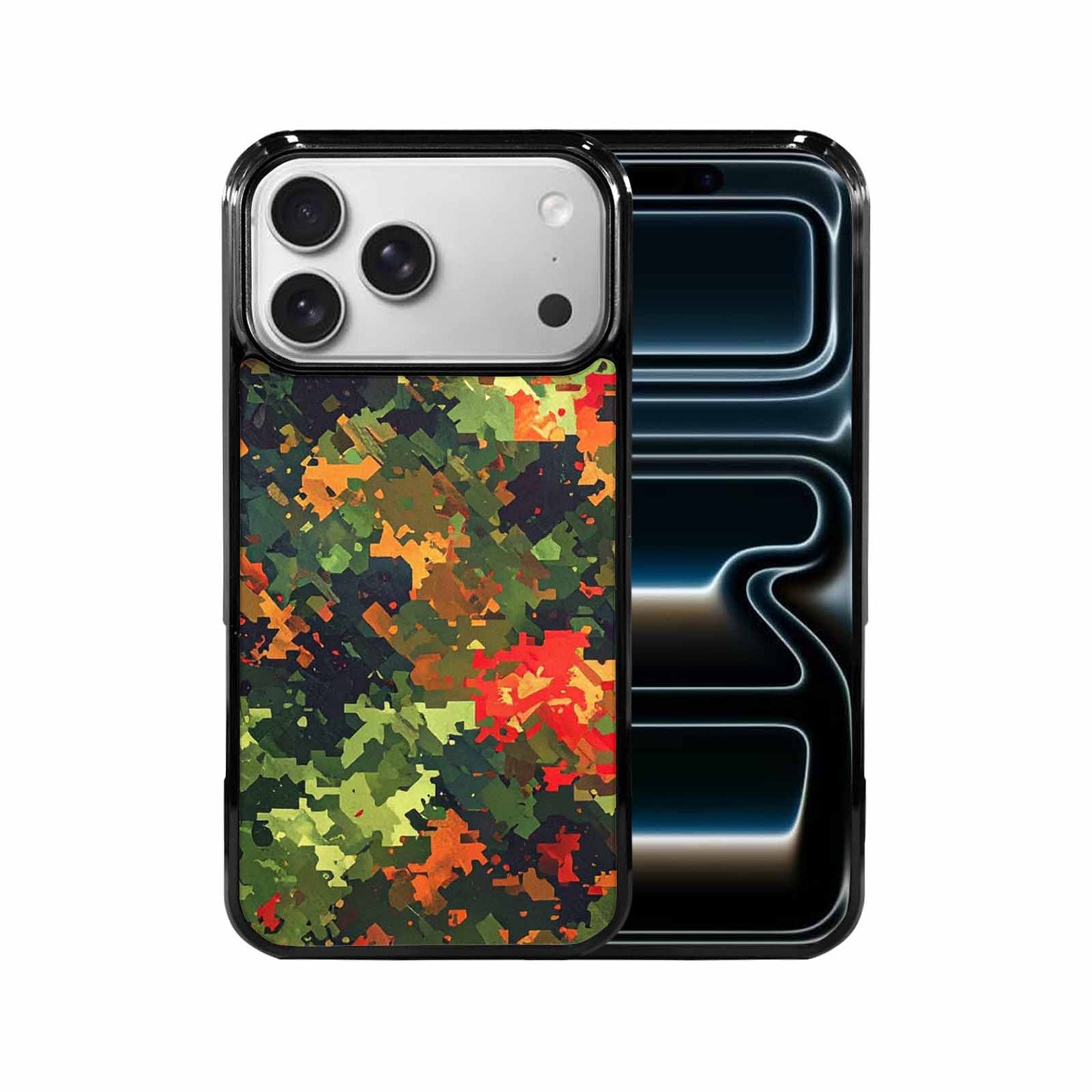 iPhone 17 Pro Max Case — Small Military Camouflage Blotch Camo, Unique Phone Case Design