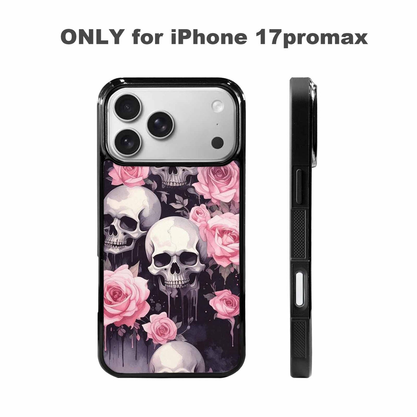 iPhone 17 Pro Max Case — Skull Dark Art Gothic Print Gothic, Custom Phone Case