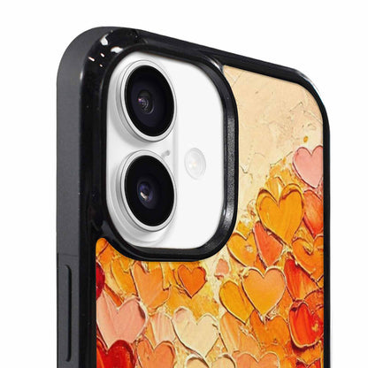 iPhone 17 Case — Full Color Vibrant Heart Original Art, Custom Phone Case