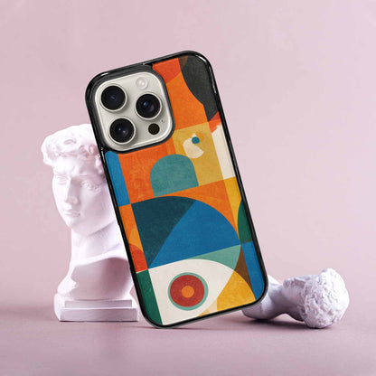 iPhone 16 Pro Case — 1990s Memphis Art Pattern, Custom Printed Phone Case